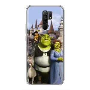 Чохол з мультфільмом Шрек на Xiaomi Redmi 9 (Казкові герої Шрека)
