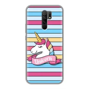 Чехол для Редми 9 - (Единорожки - Новинки) (AlphaPrint) (Unicorn)