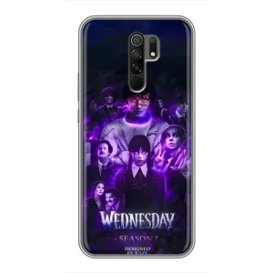 Чохол з дизайном Венздей 2 на Xiaomi Redmi 9 (Фіолетова магія Венздей)