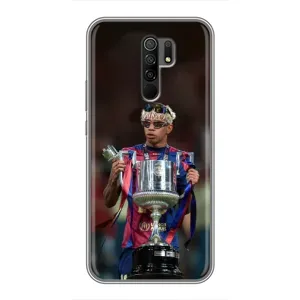 Чохол з футболістом Ламін Ямаль Xiaomi Redmi 9 (Ямаль з кубком)
