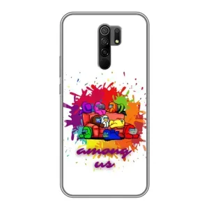 Чохли Амонг Ас для Xiaomi Redmi 9 (AlphaPrint) (Яскравий АмонгАс)