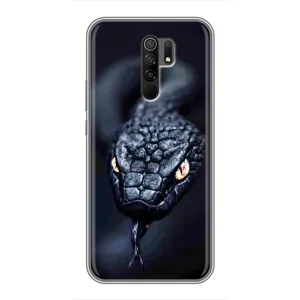 Чохол з картинкою 'Хижаки' для Xiaomi Redmi 9 (Чорна змія)