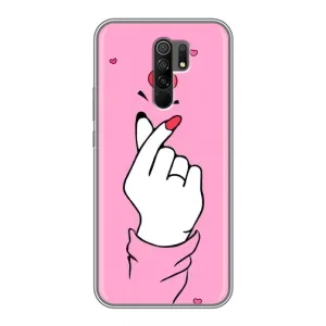 Чохол з принтом для Xiaomi Redmi 9 (AlphaPrint - Знак сердечка)