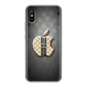 Чехлы ГУЧЧИ для Редми 9А (AlphaPrint) (Apple gucci)