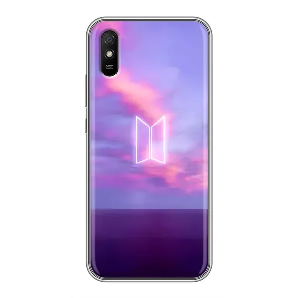Чехол с принтом «BTS логотип» для Xiaomi Redmi 9A Чехол с принтом «BTS логотип» для Xiaomi Redmi 9A