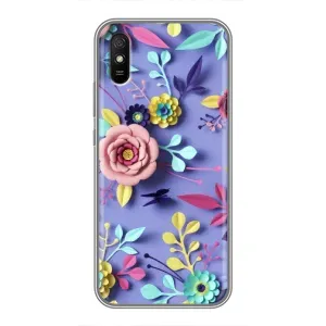 Чехлы с Цветами для Xiaomi Redmi 9A (VPrint) (Цветочный дизайн)
