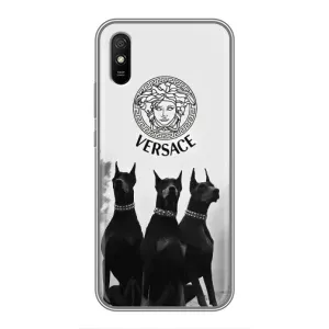 Чохол з принтом «Доберман Версаче» для Xiaomi Redmi 9A
