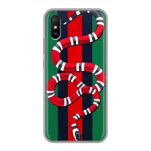 Чехлы ГУЧЧИ для Редми 9А (AlphaPrint) (Gucci змия)