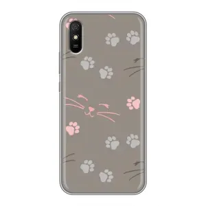 Чохол з малюнком кіт на Xiaomi Redmi 9A (Лапи і вуса)