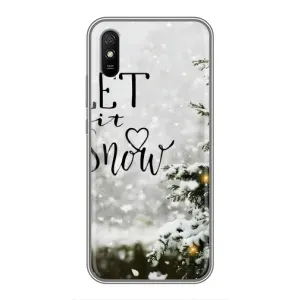 Новорічні, Святкові Чохли для Xiaomi Redmi 9A - 2024 год (Let it snow)