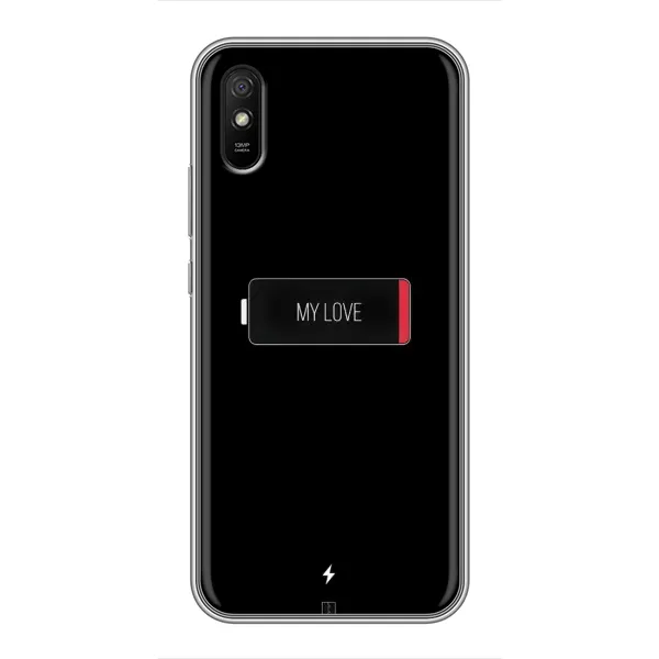 Чехол с принтом «Love battery» для Xiaomi Redmi 9A Чехол с принтом «Love battery» для Xiaomi Redmi 9A