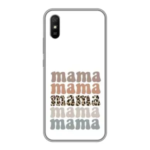 Чехол с принтом «Текстовый коллаж мама» для Xiaomi Redmi 9A