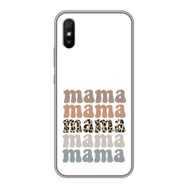 Чехол с принтом «Текстовый коллаж мама» для Xiaomi Redmi 9A