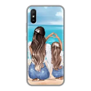 Чехол с печатью для Xiaomi Redmi 9A - (Мама с ребенком) (AlphaPrint)
