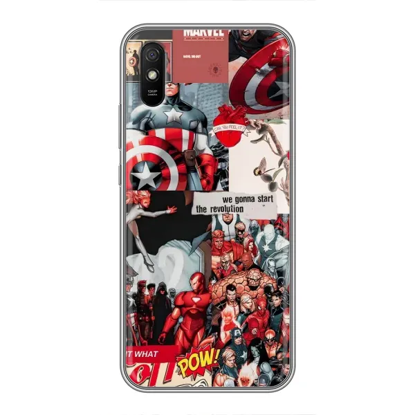 Чехол с принтом «Марвел Комикс» для Xiaomi Redmi 9A Чехол с принтом «Марвел Комикс» для Xiaomi Redmi 9A