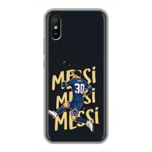 Чохли для Xiaomi Redmi 9A (Leo чемпіон) (AlphaPrint) (Messi ПСЖ)