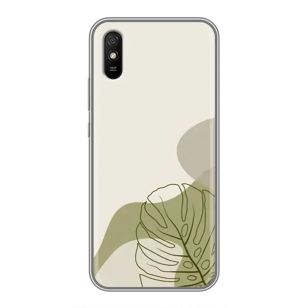 Чехол с принтом «Зеленая монстера дизайн» для Xiaomi Redmi 9A Чехол с принтом «Зеленая монстера дизайн» для Xiaomi Redmi 9A