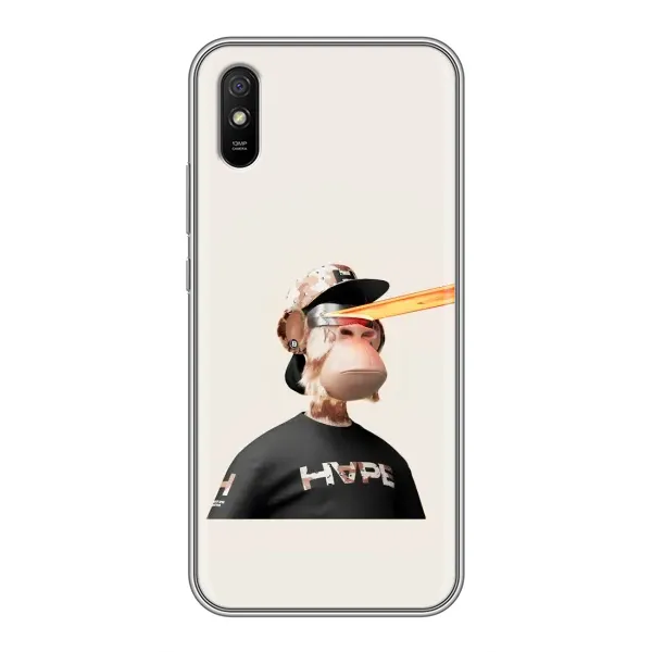 Чехол с принтом «обезьяна NFT в очках» для Xiaomi Redmi 9A