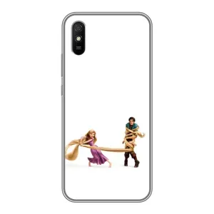 Чехол Рапунцель для Xiaomi Redmi 9A (Рапунцель и Флин)