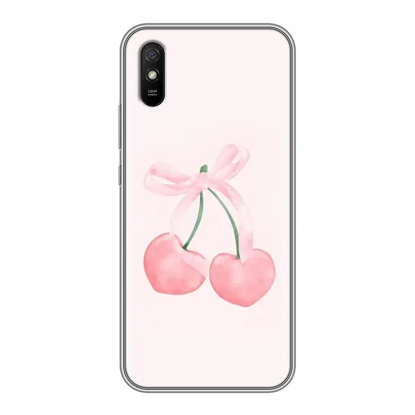 Чохол з принтом «Рожеві вишні» для Xiaomi Redmi 9A Чохол з принтом «Рожеві вишні» для Xiaomi Redmi 9A