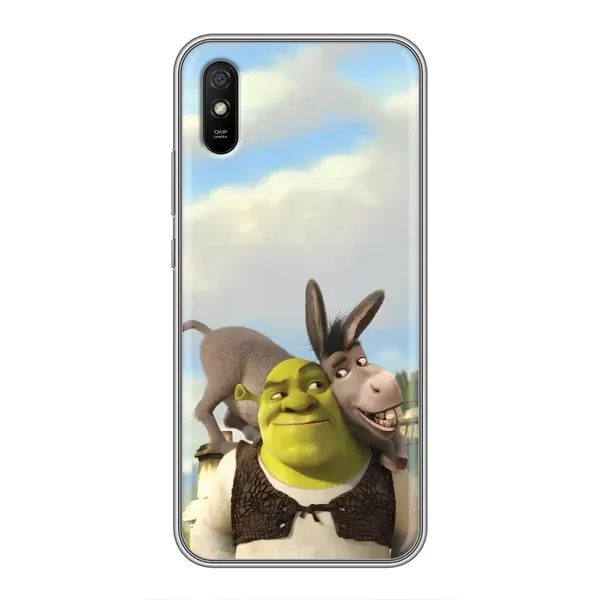 Чехол с принтом «Шрек и Осел» для Xiaomi Redmi 9A Чехол с принтом «Шрек и Осел» для Xiaomi Redmi 9A