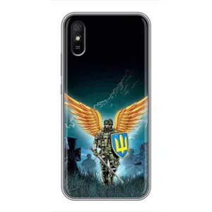 Чехлы с картинкой ЗСУ для Xiaomi Redmi 9A (AlphaPrint) (Солдат ЗСУ)