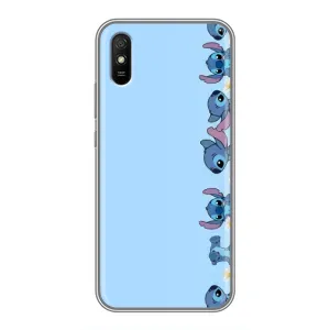 Чехол с принтом Стич на Xiaomi Redmi 9A (Стич фон)