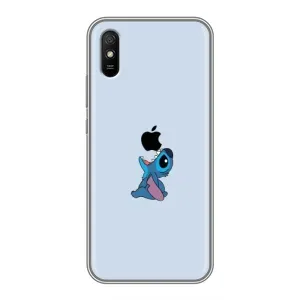 Чехол с принтом Стич на Xiaomi Redmi 9A (Stitch apple)