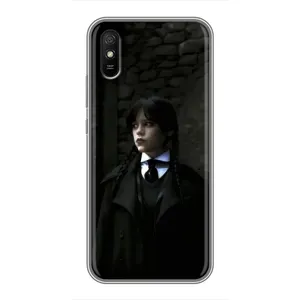Чехол с дизайном Венздей 2 на Xiaomi Redmi 9A (Темный стиль Уэнздей)