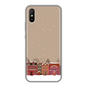 Новорічні, Святкові Чохли для Xiaomi Redmi 9A - 2024 год (Зимове місто)