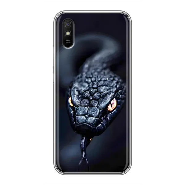 Чехол с принтом «Черная змея» для Xiaomi Redmi 9A Чехол с принтом «Черная змея» для Xiaomi Redmi 9A
