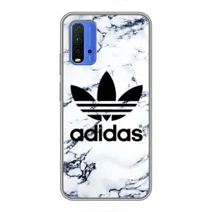 Чехлы Адидас для Xiaomi Redmi 9T (AlphaPrint) (Адидас на мраморе)