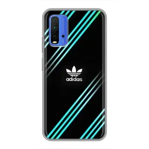 Чехлы Адидас для Xiaomi Redmi 9T (AlphaPrint) (Адидас с полосами)