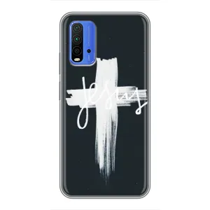 Чехол для Xiaomi Redmi 9T (AlphaPrint) - (Христианские) (Иисус)