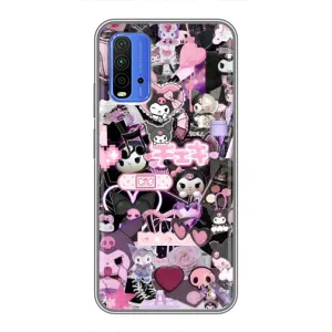 Чехол с кроликом Куроми на Xiaomi Redmi 9T (Коллаж Куроми)