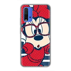 Міккі Маус чохол для Xiaomi Redmi 9T (AlphaPrint - Мультяшні) (Маус в окулярах)