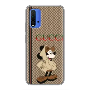 Чехлы ГУЧЧИ для Редми 9Т (AlphaPrint) (Mickey GUCCI)