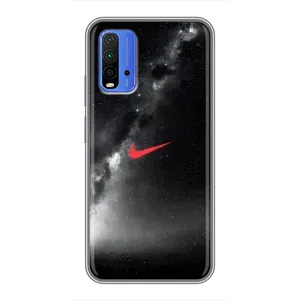 Чехол для Xiaomi Redmi 9T - с принтом Найк (AlphaPrint) (Найк красный)