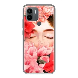 Чехлы (ART) Цветы на Xiaomi Redmi A1 Plus (VPrint) (Глаза в цветах)
