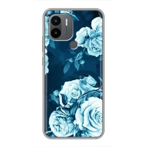 Чехлы (ART) Цветы на Xiaomi Redmi A1 Plus (VPrint) (Голубые Бутоны)