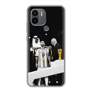 Чохли для Xiaomi Redmi A1 Plus (Leo чемпіон) (AlphaPrint) (Мессі коронований)