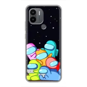 Чехол Амонг Ас для Xiaomi Redmi A1 Plus (AlphaPrint) (Скины в космосе)