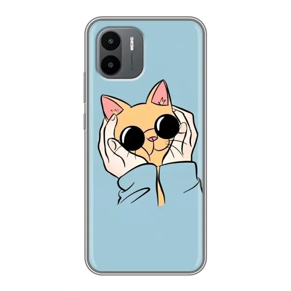 Чехол с принтом «Котик в очках» для Xiaomi Redmi A1 Чехол с принтом «Котик в очках» для Xiaomi Redmi A1