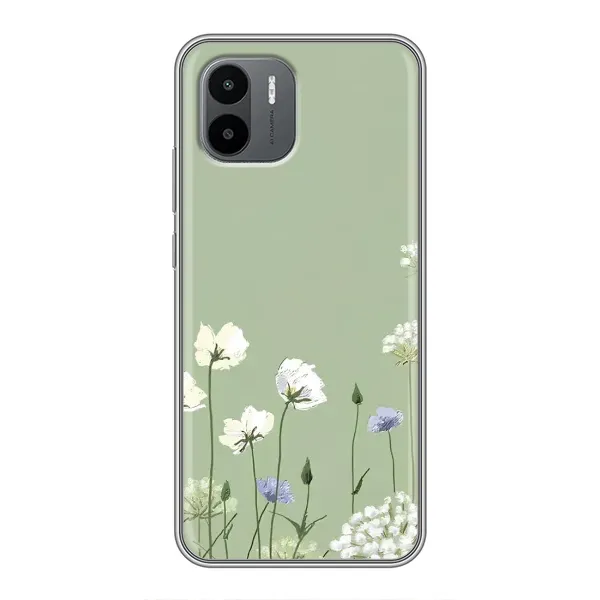 Чохол з принтом «Квіти на зеленому» для Xiaomi Redmi A1