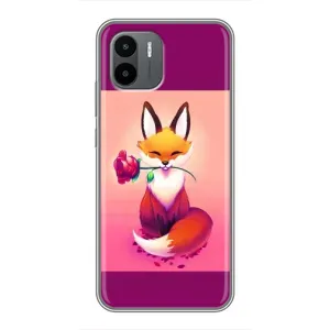 Чехол с принтом «Лисичка с розочкой» для Xiaomi Redmi A1