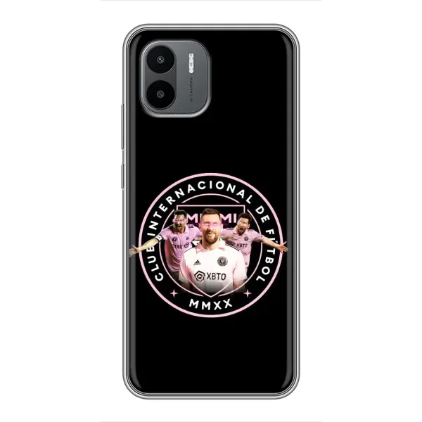 Чохол з принтом «Мессі в лого» для Xiaomi Redmi A1 Чохол з принтом «Мессі в лого» для Xiaomi Redmi A1