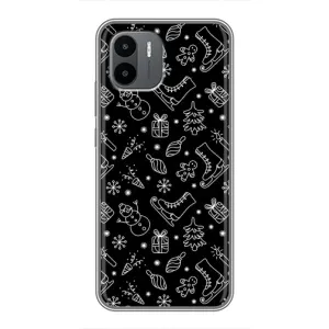 Новогодние, Праздничные Чехлы для Xiaomi Redmi A1 - 2024 год (Новогодний фон)