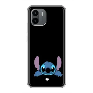 Чохол з принтом Стіч на Xiaomi Redmi A1 (Стіч на чорному)