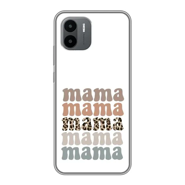 Чохол з принтом «Текстовий колаж мама» для Xiaomi Redmi A2