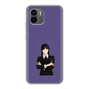 Чохли Венсдей на Xiaomi Redmi A2 Уенсдей (AlphaPrint) (Венздей у чорному)
